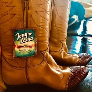 Tony Lama NWT youth sz 4B boots vintage style.